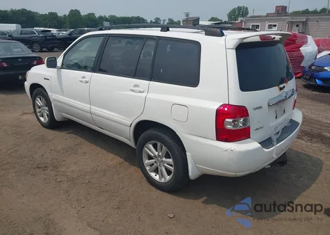 2006 Toyota Highlander Hybrid Limited V6 z USA, uszkodzony, nr VIN JTEEW21A760014571